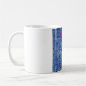 Elegant Blauw denim motief vector print patroon ku Koffiemok (Links)