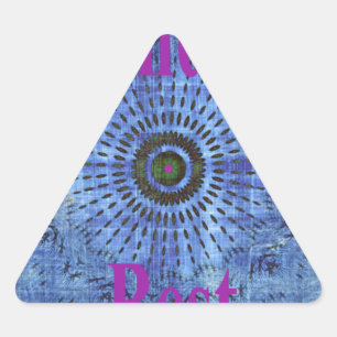 Elegant Blauw denim motief vector print patroon ku Sticker