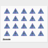 Elegant Blauw denim motief vector print patroon ku Sticker (Vel)