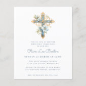 Elegant blauw | Eerste uitnodiging tot inschrijvin (Voorkant)