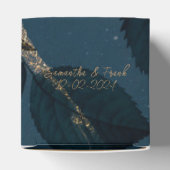 Elegant Blauw en Goud Bedankdoosjes (Bovenkant)