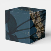 Elegant Blauw en Goud Bedankdoosjes (Achterkant)