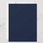 Elegant Blauw en Goud Islamitisch Moslim Bruiloft Kaart (Achterkant)
