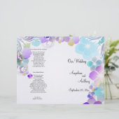 Elegant blauw en multi-kleurenpanelen met cirkels (Staand voorkant)