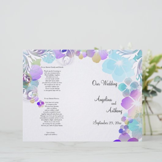 Elegant blauw en multi-kleurenpanelen met cirkels (Staand voorkant)