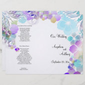 Elegant blauw en multi-kleurenpanelen met cirkels (Voorkant / Achterkant)