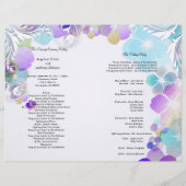 Elegant blauw en multi-kleurenpanelen met cirkels (Achterkant)