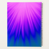 Elegant blauw en roze Abstract Planner (Achterkant)