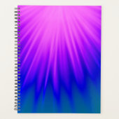 Elegant blauw en roze Abstract Planner (Voorkant)