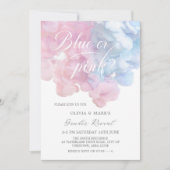 Elegant blauw en roze Baby Kaart (Voorkant)