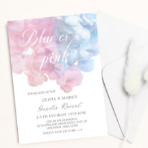 Elegant blauw en roze Baby