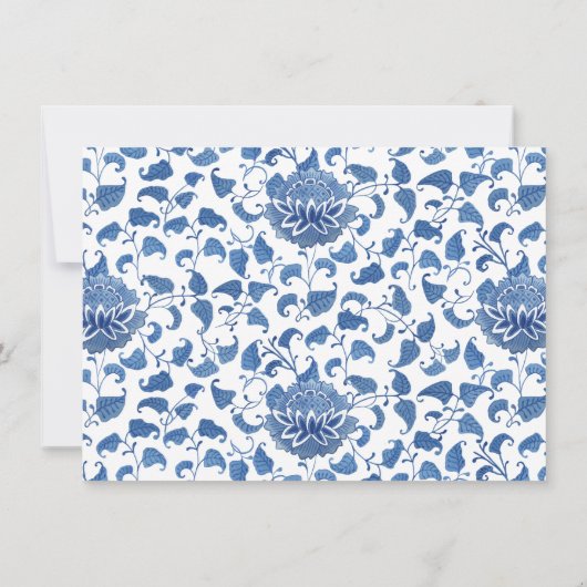 Elegant blauw en wit advies en wenst Kaart (Achterkant)