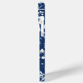 Elegant Blauw en Wit Chinoiserie Patroon Case-Mate iPhone Case (Achterkant / Links)