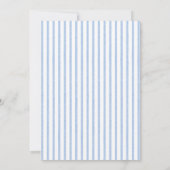 Elegant blauw en wit Citrus Crest Feestdagen Party Kaart (Achterkant)