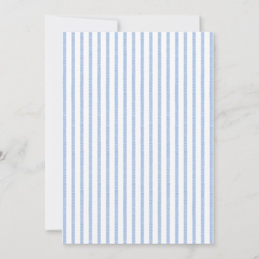 Elegant blauw en wit Citrus Crest Feestdagen Party Kaart (Achterkant)