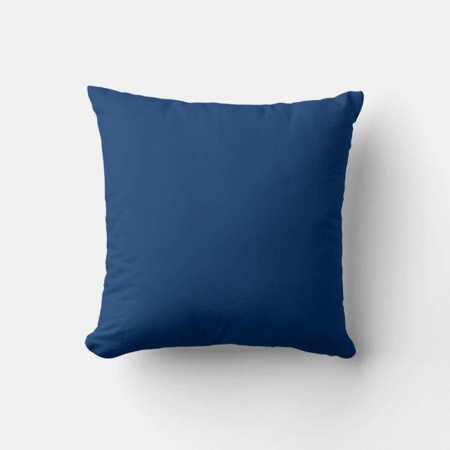 Elegant Blauw en Wit Kussen (Voorkant)