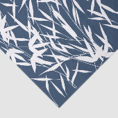 Elegant Blauw en Witte Olievloeren Tissuepapier (Detail)