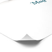 Elegant Blauw en Zilver Winter Wonderland Perfect Poster (Hoek)