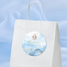 Elegant Blauw Engel Jongen Doop Doop