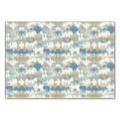 Elegant Blauw Geometrisch Kaart (Achterkant)