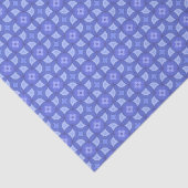 Elegant Blauw Geometrisch Patroon Modern Chic Tissuepapier (Detail)
