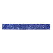 Elegant Blauw Glitter Kerstmis Satijnen Lint (Voorkant)