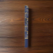 Elegant Blauw Goud Ginkgo Bladeren met Naam Monogr Case-Mate iPhone Case