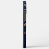 Elegant Blauw Goud Zon Maan Mandala Case-Mate iPhone Case (Achterkant / Rechts)