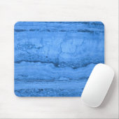 Elegant Blauw Graniet patroon blauw marmer Muismat (Met muis)