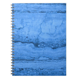 Elegant Blauw Graniet patroon blauw marmer Notitieboek