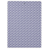 Elegant blauw Grieks zeer belangrijk geometrisch Klembord (Achterkant)