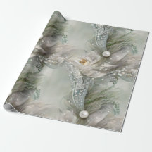 Elegant blauw, grijs en parelmoer swirls