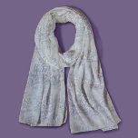 Elegant  blauw grijs toile de jouy sjaal<br><div class="desc">retro blauw grijs toile de jouy Scarf. Verbeter uw garderobe met de tijdloze elegantie van design van toile de jouy, geïnspireerd op de prachtige patronen van Franse hete roze scènes. Deze verfijnde Toile prints zijn een all time rage op dit moment, prachtige design die natuurlijke schoonheid en charme brengen. Deze...</div>