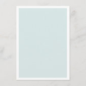 Elegant blauw huwelijk. Klassiek kalligrafie scrip Menu (Achterkant)