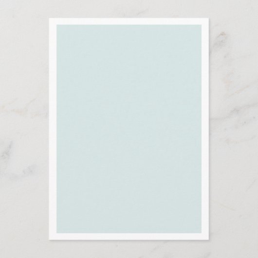 Elegant blauw huwelijk. Klassiek kalligrafie scrip Menu (Achterkant)