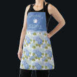 Elegant Blauw Hydragea Bloemen Patroon Monogram Schort<br><div class="desc">Kook in stijl met het Elegant Blue Hydrangea Flowers Pattern Monogram Schort. Met een prachtig blauw hortensia bloemontwerp, brengt dit schort een verfijnde en charmante touch aan uw keuken. Het gepersonaliseerde monogram voegt een uniek en elegant detail toe, waardoor het perfect is voor thuiskoks, bakkers en entertainers. Of u nu...</div>