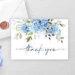Elegant Blauw Hydrangea Eucalyptus Bloemen Eenvoud Bedankkaart<br><div class="desc">Stijlvolle bewerkbare gebruiksvriendelijke sjabloon,  meer items met hetzelfde ontwerp zijn beschikbaar in de winkel. Klik voor verdere aanpassingen op "Deze sjabloon personaliseren" en vervolgens op "Bewerken met ontwerpgereedschap". Neem contact met me op als je hulp nodig hebt of overeenkomende objecten.</div>