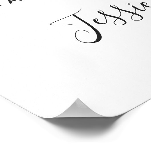 Elegant Blauw Hydrangea Eucalyptus Bruiloft Welkom Poster (Hoek)