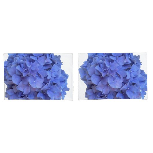 Elegant blauw Hydrangeas paarse bloemen Kussensloop (Voorkant-Set)