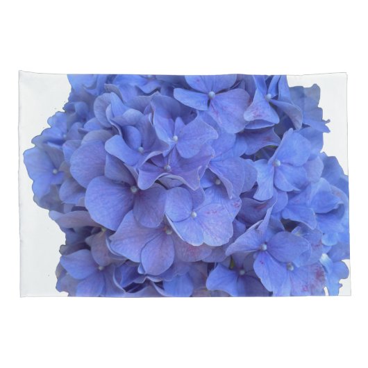 Elegant blauw Hydrangeas paarse bloemen Kussensloop (Achterkant-Rechts)