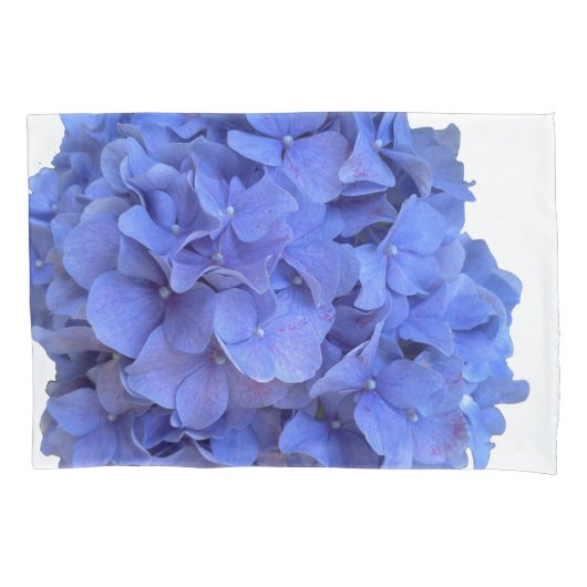 Elegant blauw Hydrangeas paarse bloemen Kussensloop (Voorkant-Links)