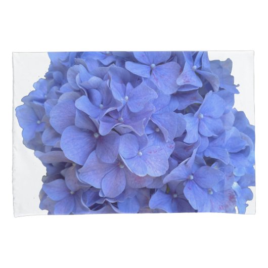 Elegant blauw Hydrangeas paarse bloemen Kussensloop (Voorkant-Rechts)