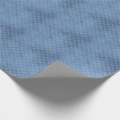 Elegant Blauw Ijs Sneeuwvlok | Kerstvakantie Cadeaupapier (Hoek)