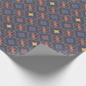 Elegant blauw inpakpapier (Hoek)