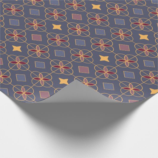 Elegant blauw inpakpapier (Hoek)