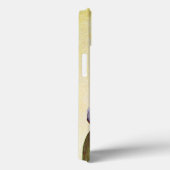 ELEGANT BLAUW IRIS FLOWERS Ivory Floral Case-Mate iPhone Case (Achterkant / Rechts)