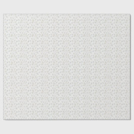 Elegant Blauw & Ivoor Bloemmotief Cadeaupapier