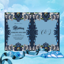Elegant blauw Keltisch ontwerp