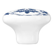 Elegant  blauw keramische knop (Zijkant)