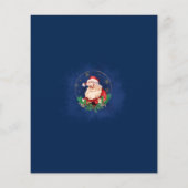 Elegant blauw kerstkerstkerstfeest flyer (Achterkant)